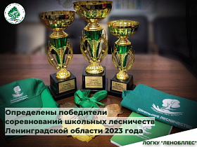 Определены победители соревнований школьных лесничеств Ленинградской области 2023